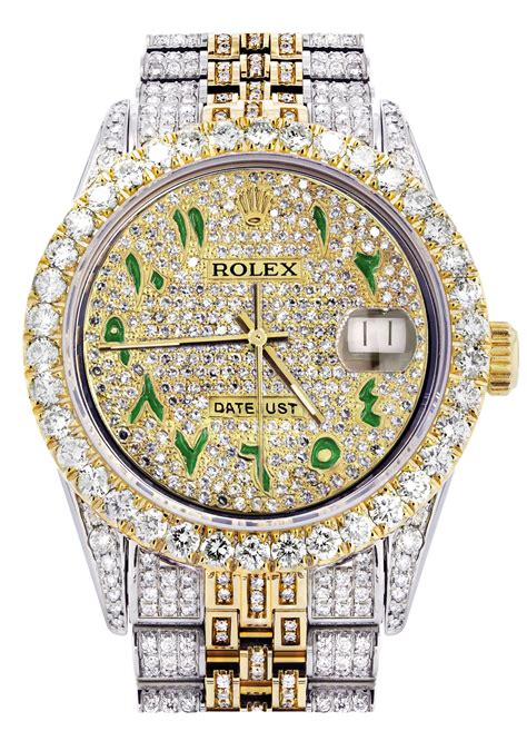 iced out rolex.